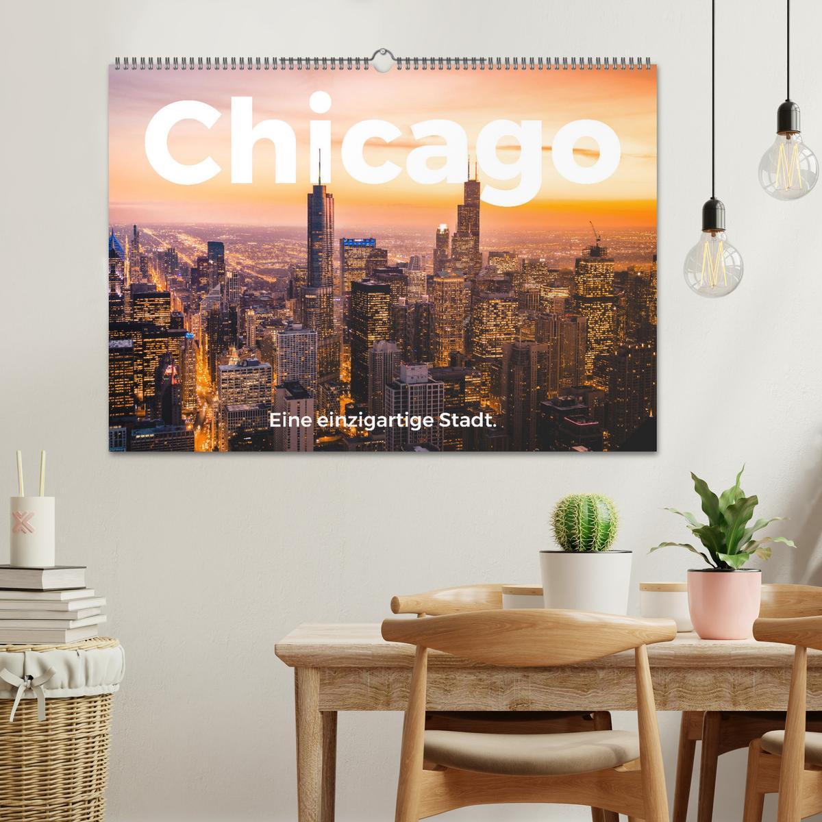 Bild: 9783435060405 | Chicago - Eine einzigartige Stadt. (Wandkalender 2025 DIN A2 quer),...