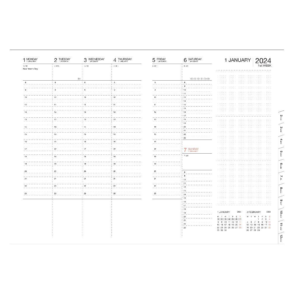 Bild: 4550045107111 | MARK'S 2023/2024 Taschenkalender A5 vertikal, COLORS, Green | Kalender