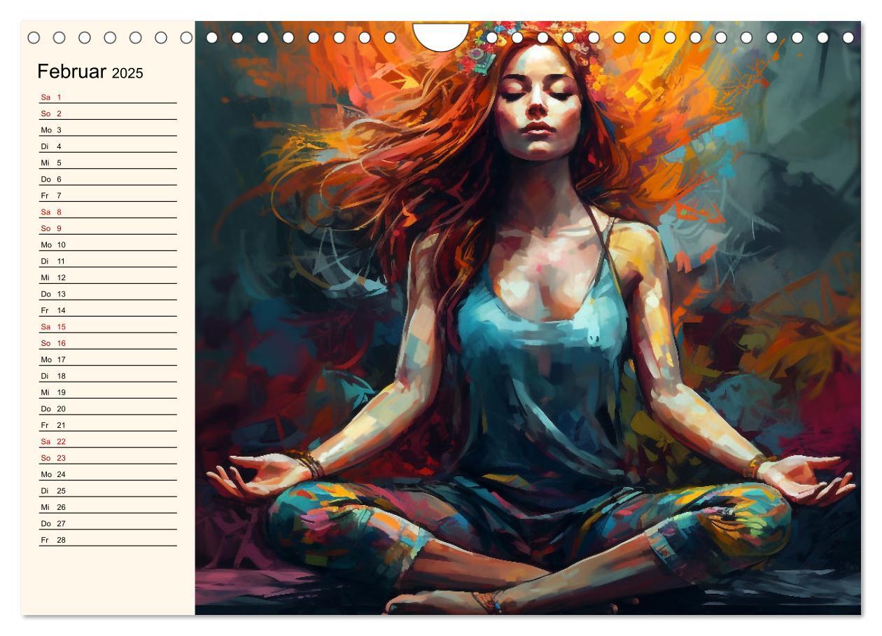 Bild: 9783383866562 | Stille, Stärke und Yoga (Wandkalender 2025 DIN A4 quer), CALVENDO...