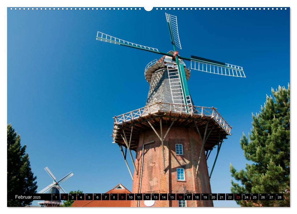 Bild: 9783435737307 | Windmühlen in Deutschland (Wandkalender 2025 DIN A2 quer), CALVENDO...