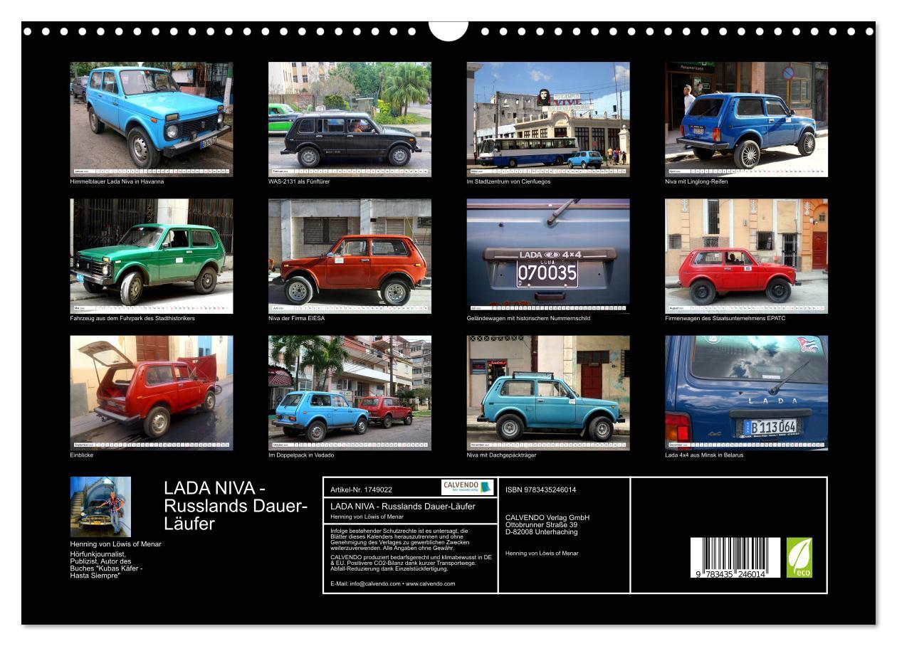 Bild: 9783435246014 | LADA NIVA - Russlands Dauer-Läufer (Wandkalender 2025 DIN A3 quer),...