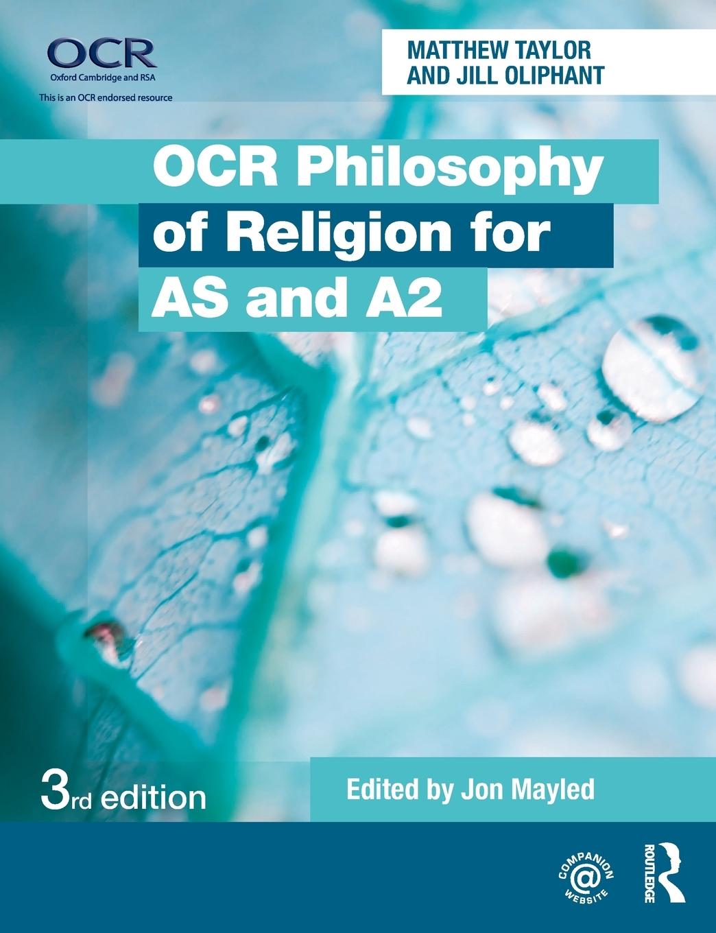 Cover: 9780415528696 | OCR Philosophy of Religion for AS and A2 | Jill Oliphant (u. a.)