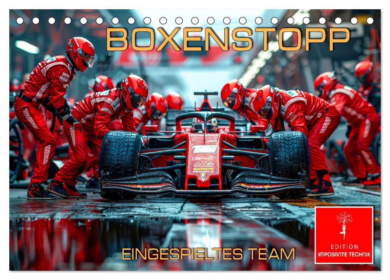 Cover: 9783383792328 | Boxenstopp - eingespieltes Team (Tischkalender 2025 DIN A5 quer),...