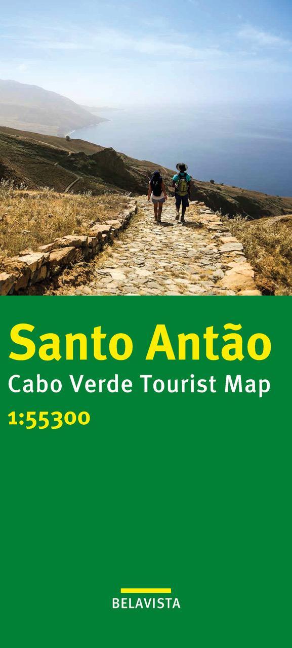 Cover: 9783862649129 | Santo Antão Cabo Verde Tourist Map 1:55300 | Edition Belavista | 2023