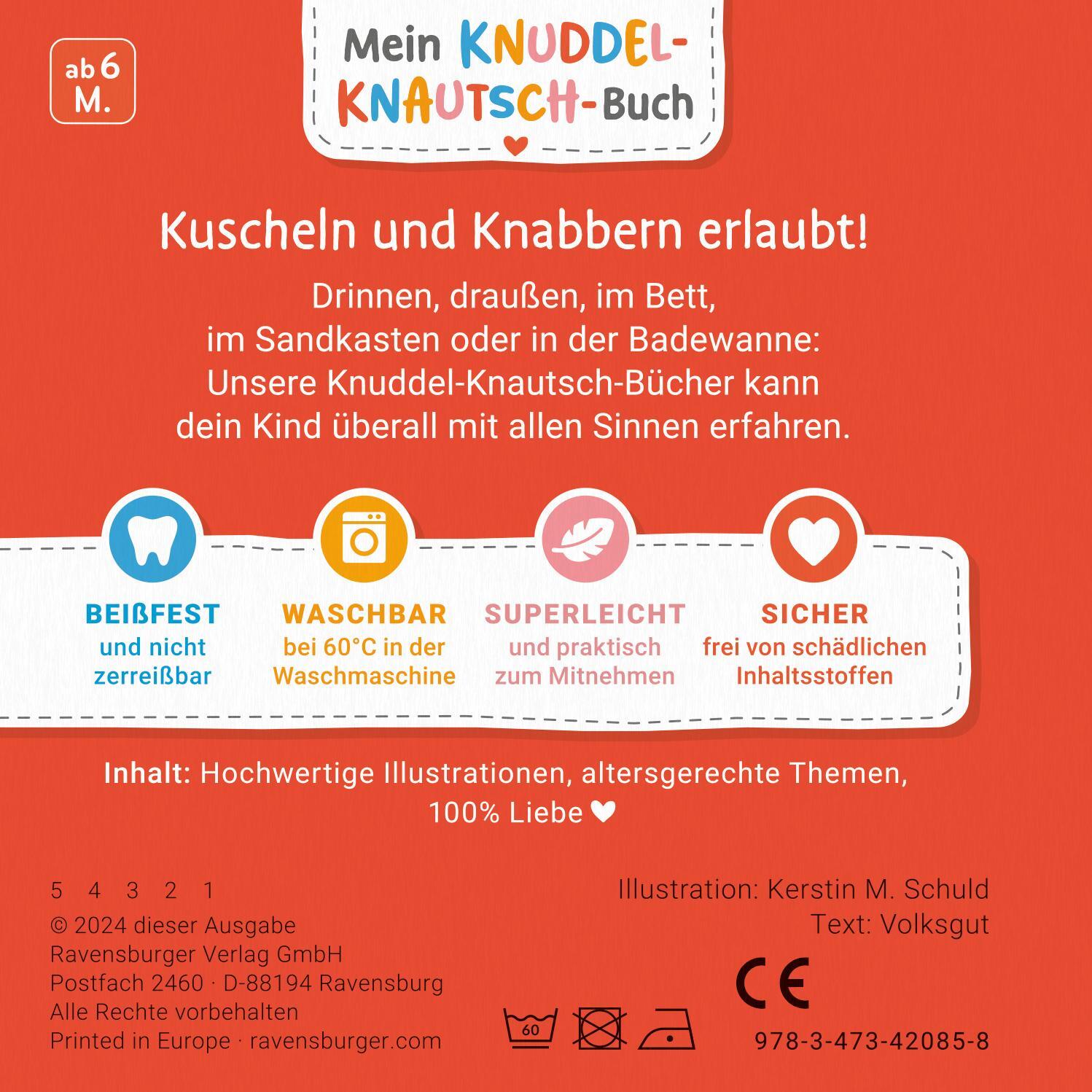 Rückseite: 9783473420858 | Mein Knuddel-Knautsch-Buch: robust, waschbar und federleicht....