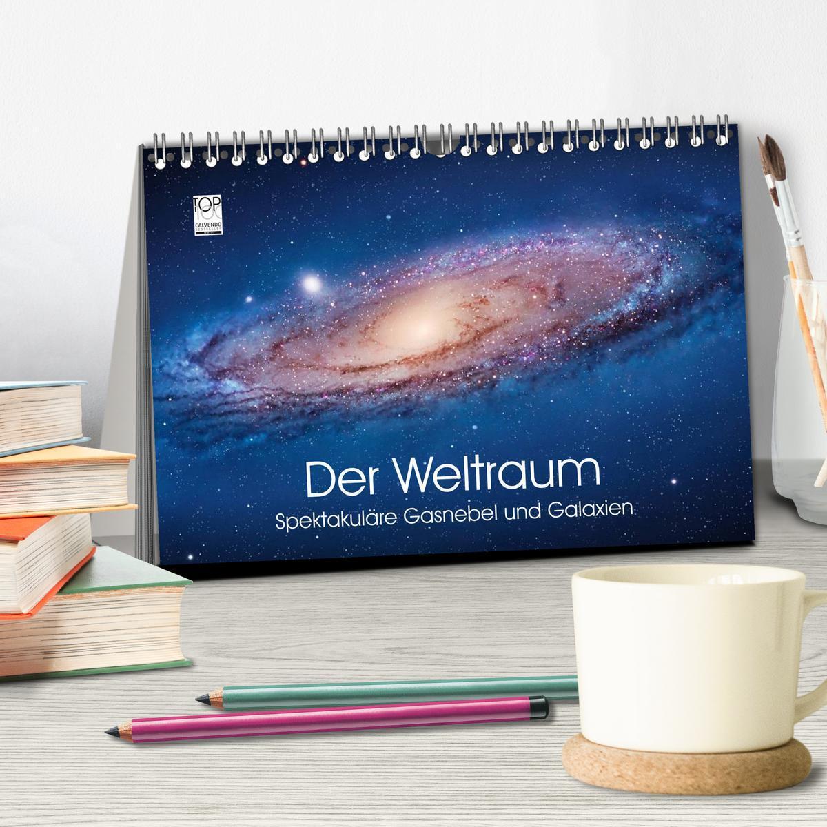 Bild: 9783435484966 | Der Weltraum. Spektakuläre Gasnebel und Galaxien (Tischkalender...