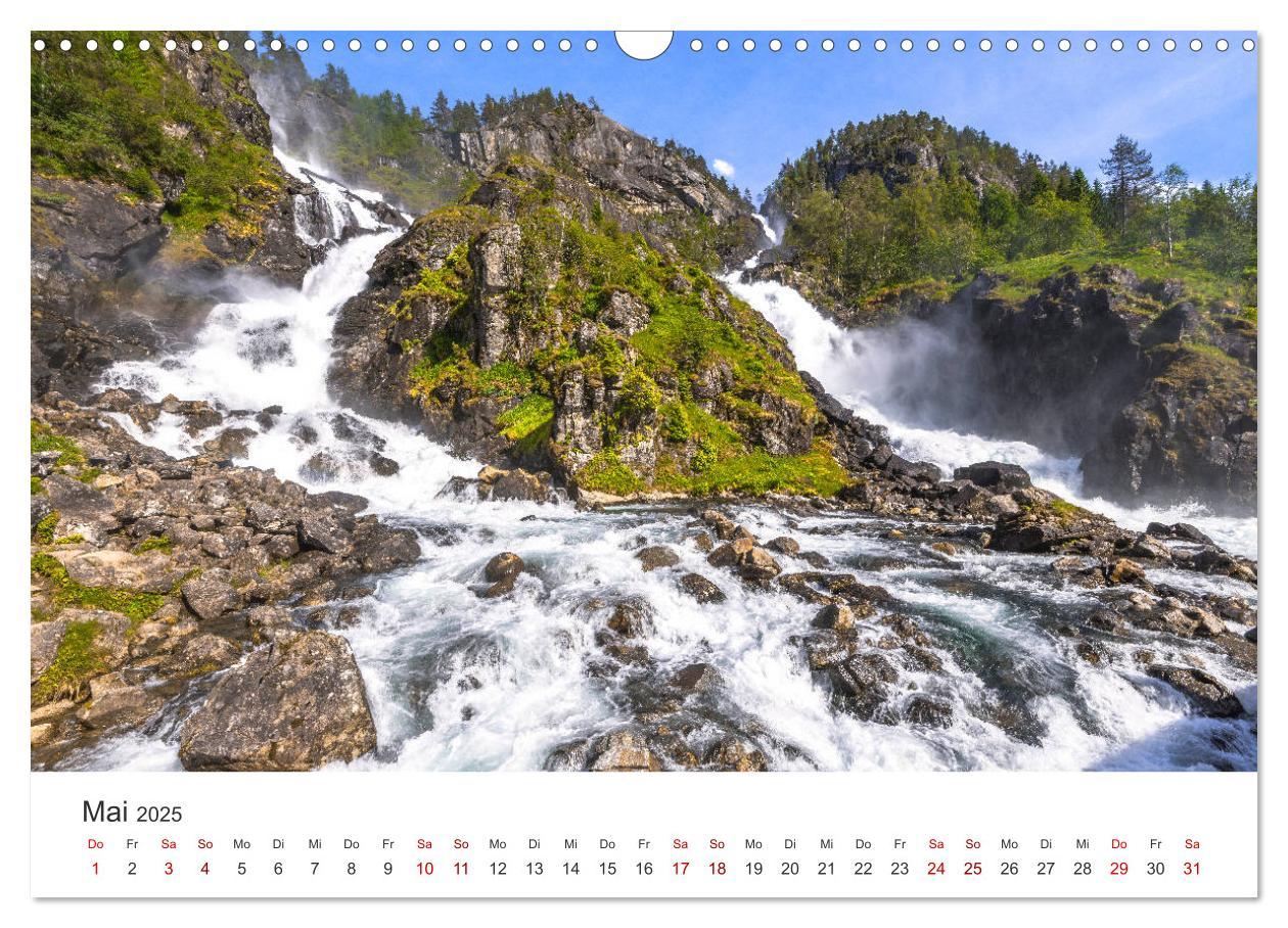 Bild: 9783435278855 | Wasserfälle in Norwegen (Wandkalender 2025 DIN A3 quer), CALVENDO...