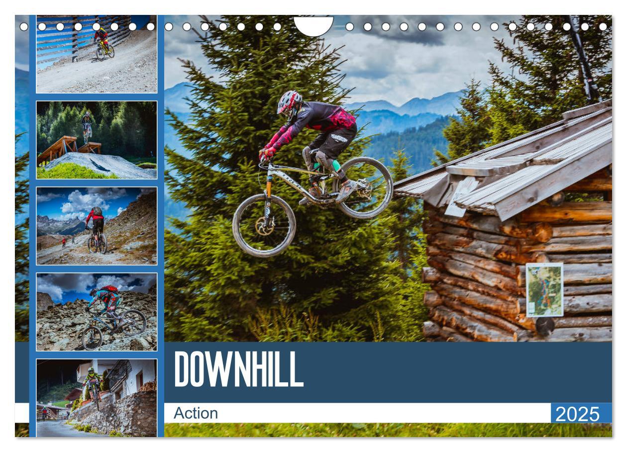 Cover: 9783435434084 | Downhill Action (Wandkalender 2025 DIN A4 quer), CALVENDO...