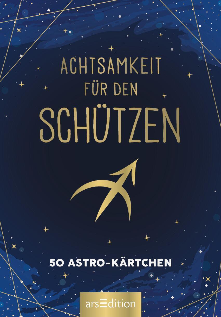 Bild: 9783845849737 | Achtsamkeit für den Schützen | 50 Astro-Kärtchen | Taschenbuch | 51 S.