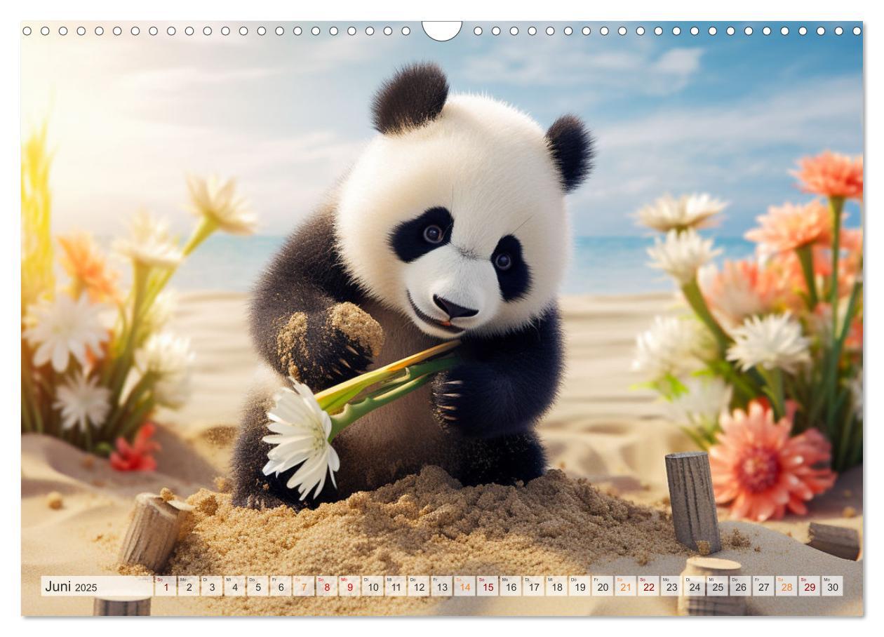 Bild: 9783383893636 | Die Abenteuer des kleinen Panda (Wandkalender 2025 DIN A3 quer),...