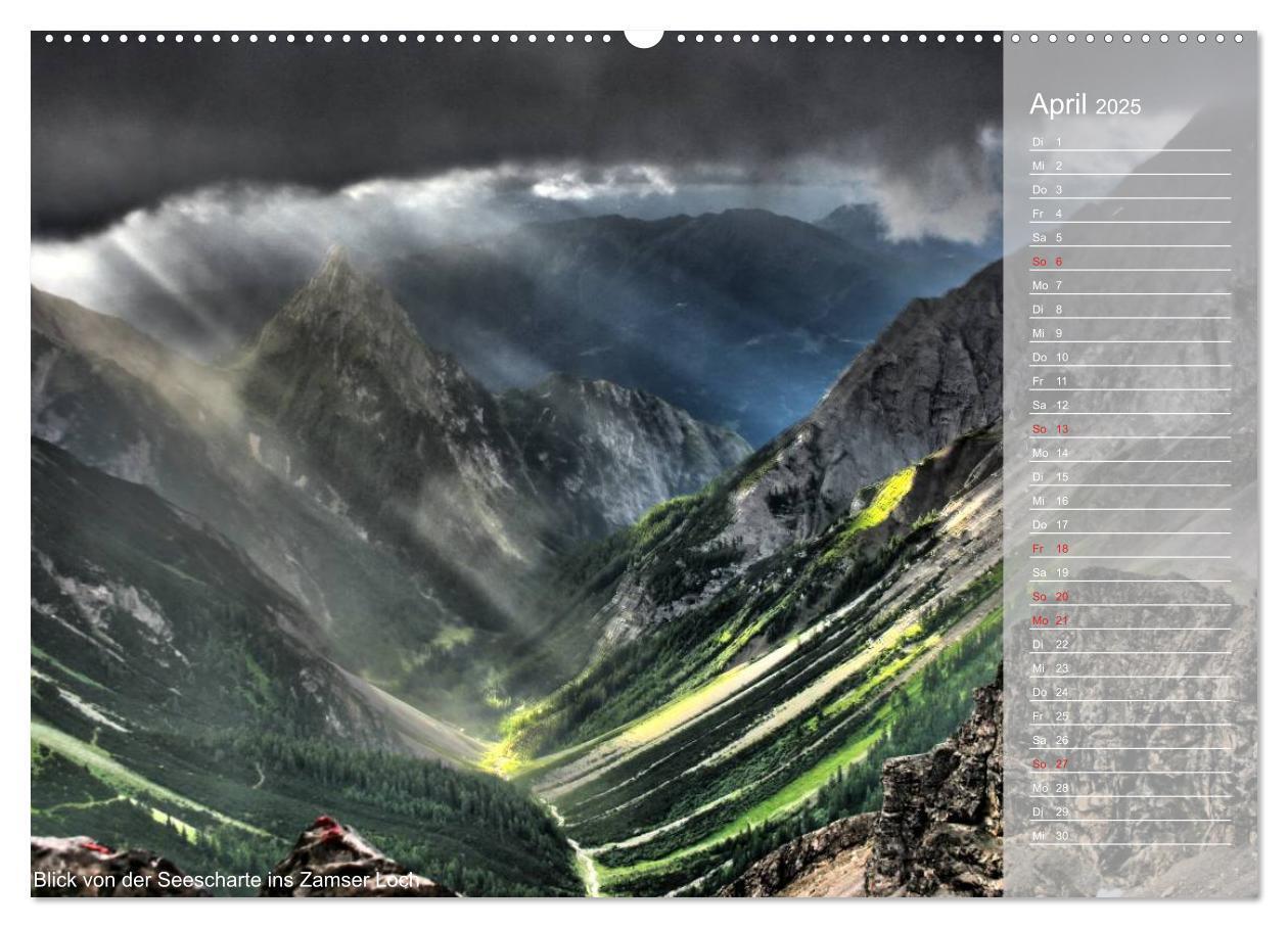 Bild: 9783435793983 | Alpenüberquerung (Wandkalender 2025 DIN A2 quer), CALVENDO...