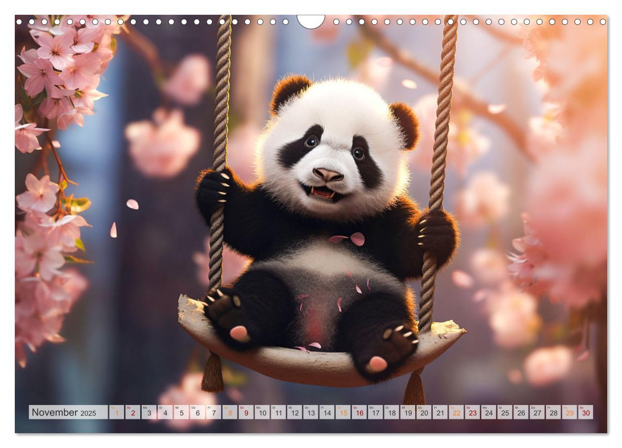 Bild: 9783383893636 | Die Abenteuer des kleinen Panda (Wandkalender 2025 DIN A3 quer),...