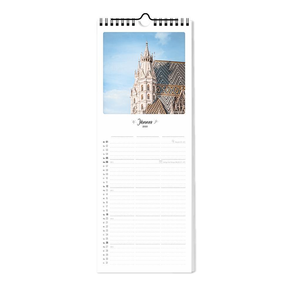 Bild: 4251781179430 | Planer 2025 - Wien | 3 Spalten | Pickmotion | Kalender | Deutsch