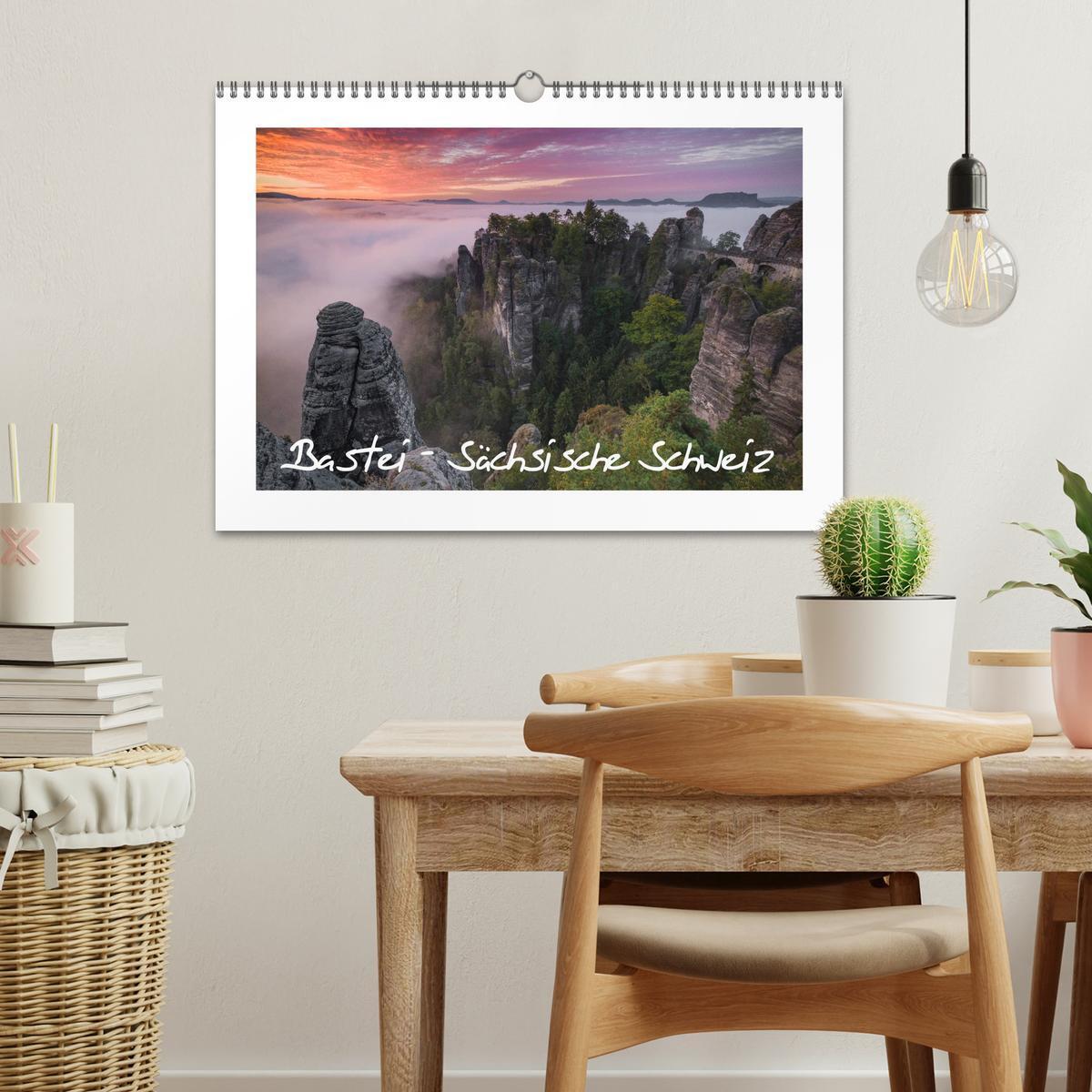 Bild: 9783435840823 | Bastei - Sächsische Schweiz (Wandkalender 2025 DIN A3 quer),...