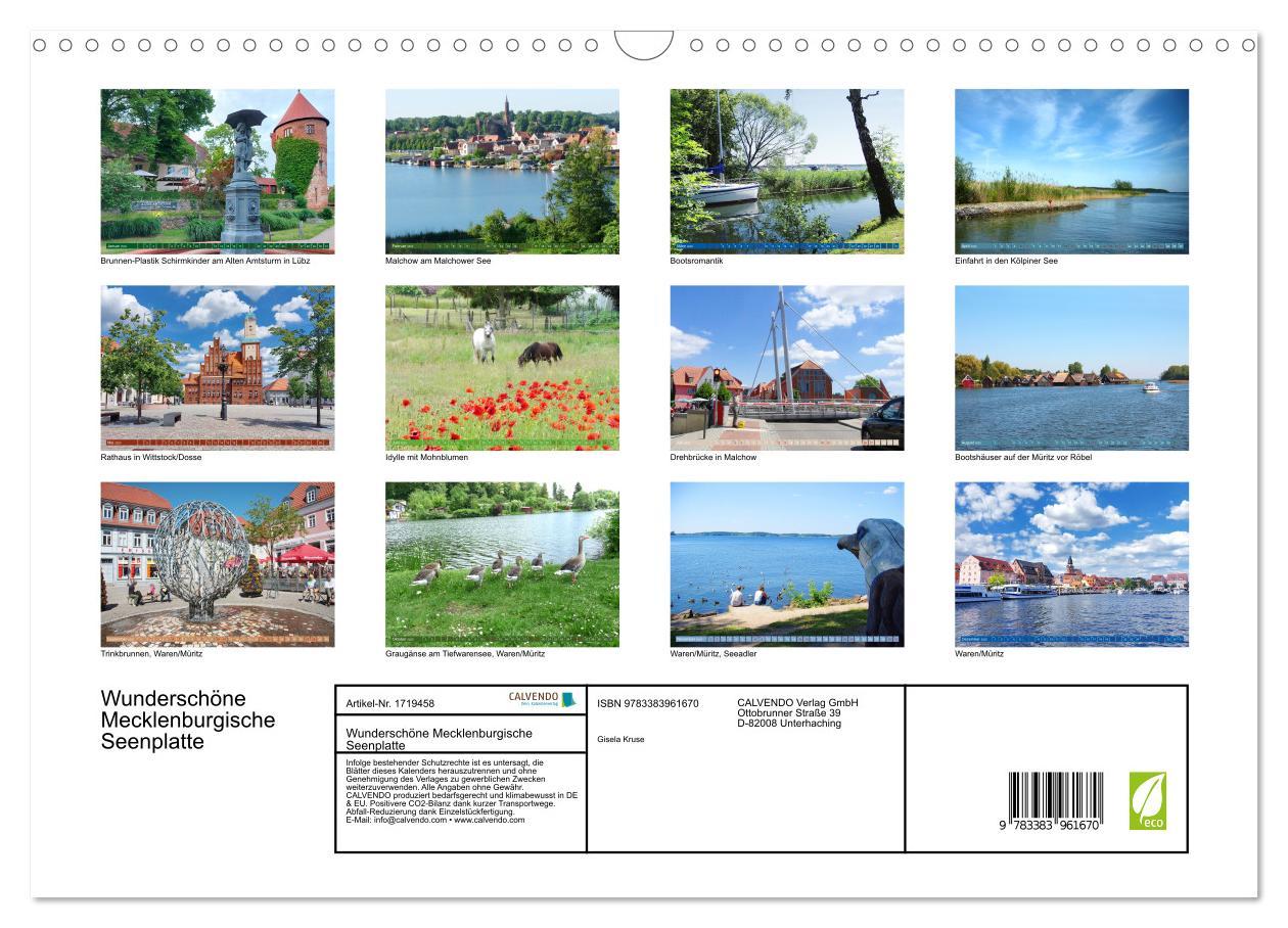 Bild: 9783383961670 | Wunderschöne Mecklenburgische Seenplatte (Wandkalender 2025 DIN A3...