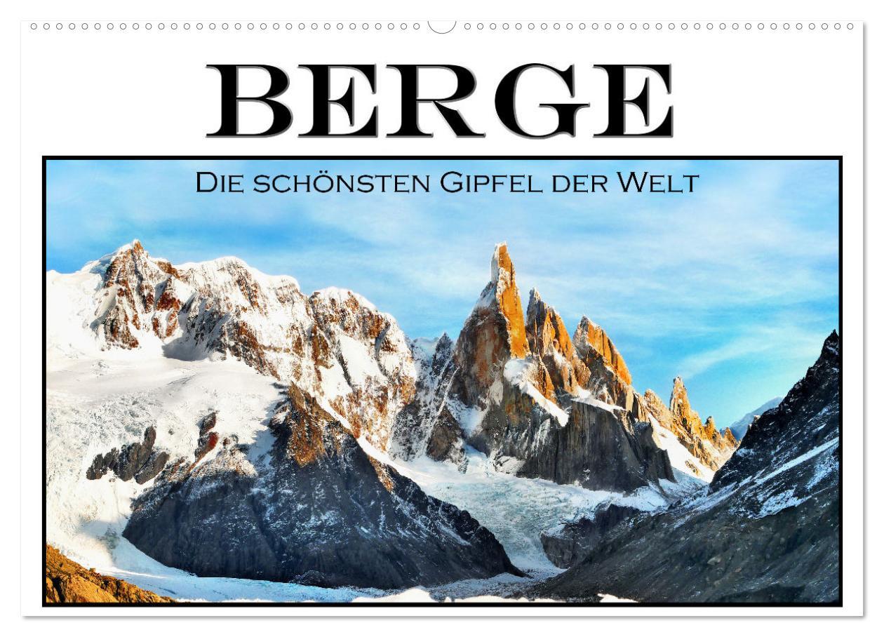 Cover: 9783383869877 | Berge - Die schönsten Gipfel der Welt (Wandkalender 2025 DIN A2...