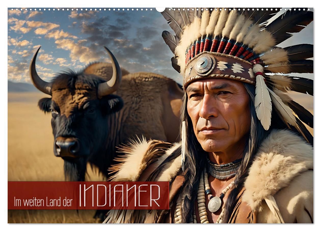 Cover: 9783457151099 | Im weiten Land der Indianer (Wandkalender 2025 DIN A2 quer),...