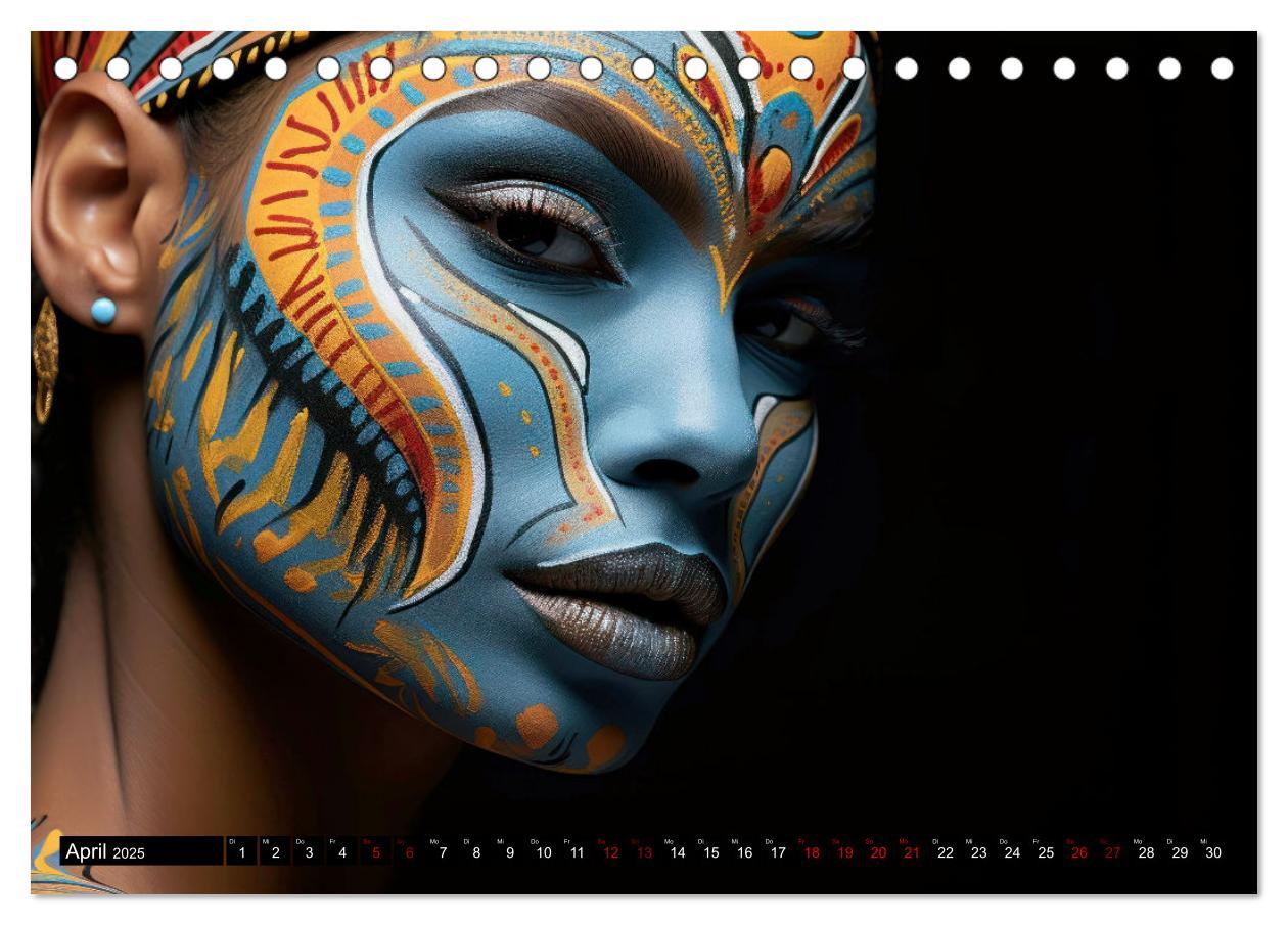 Bild: 9783457171561 | Faszination Bodypainting (Tischkalender 2025 DIN A5 quer), CALVENDO...