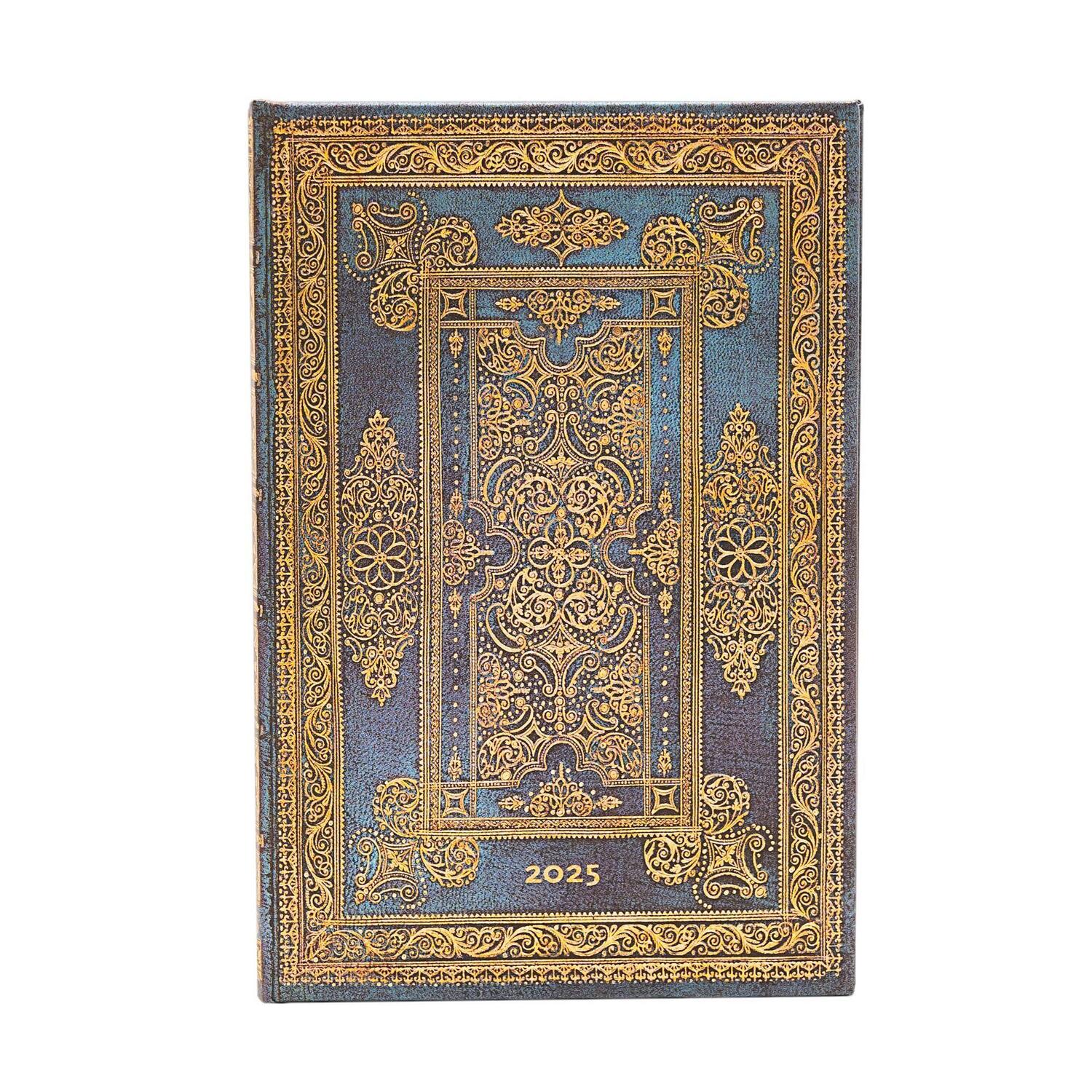 Cover: 9781408756096 | 12-Monatskalender 2025 Blue Luxe, Mini, Vertikal | Paperblanks | Buch