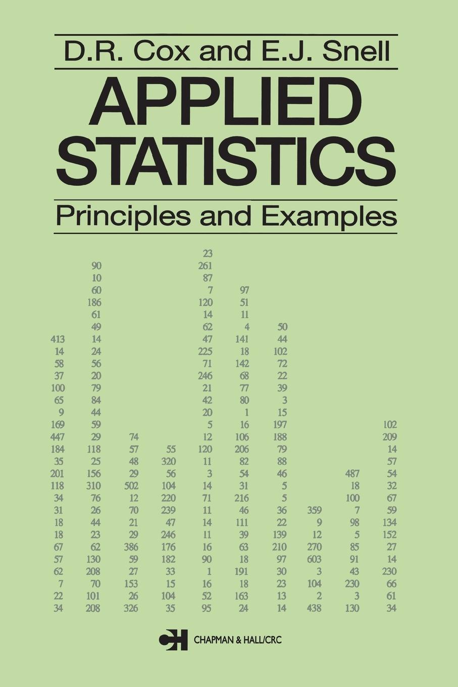 Cover: 9780412165702 | Applied Statistics - Principles and Examples | D. R. Cox (u. a.)