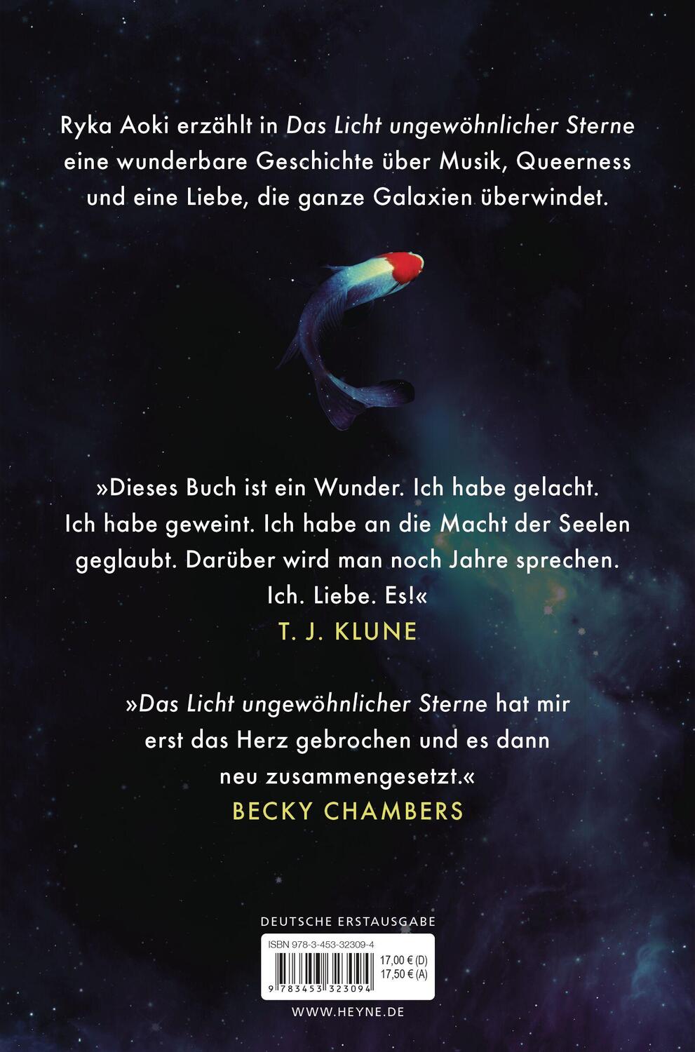 Bild: 9783453323094 | Das Licht ungewöhnlicher Sterne | Roman | Ryka Aoki | Taschenbuch