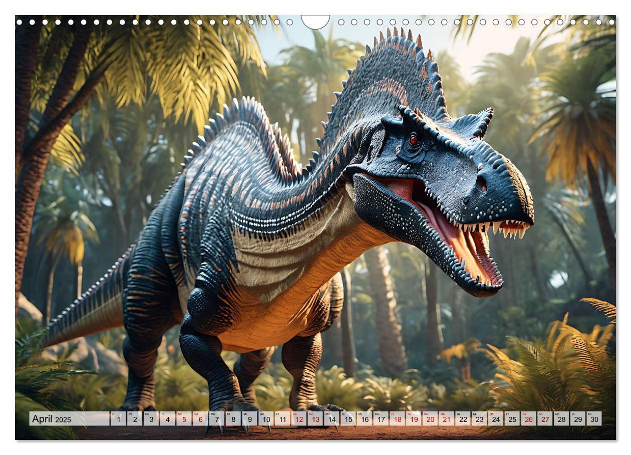 Bild: 9783383798979 | Dinosaurier - die Welt der Urzeitgiganten (Wandkalender 2025 DIN A3...