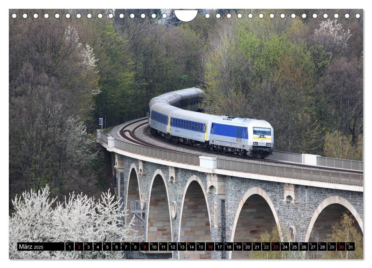 Bild: 9783435465279 | Bahnland Sachsen (Wandkalender 2025 DIN A4 quer), CALVENDO...