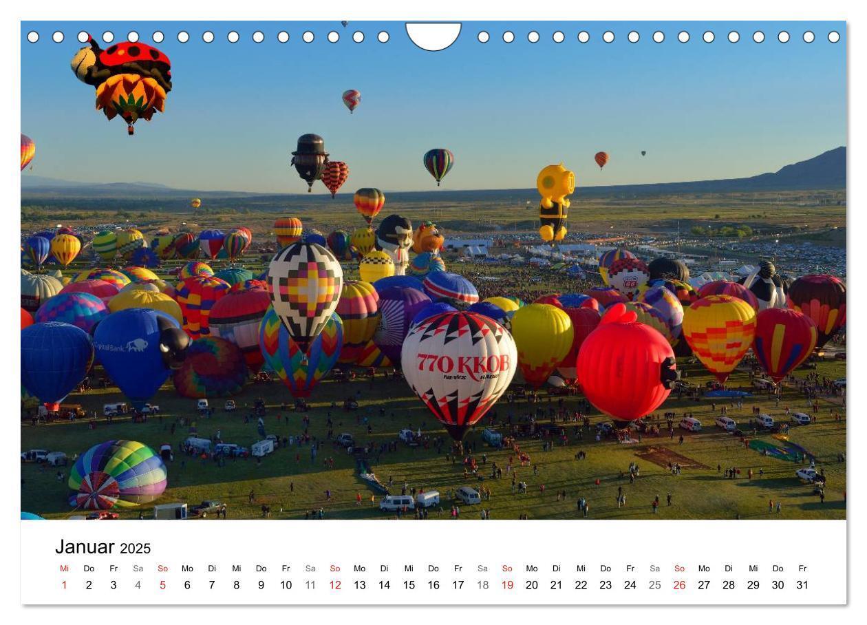 Bild: 9783435468782 | Balloon Fiesta New Mexico (Wandkalender 2025 DIN A4 quer), CALVENDO...