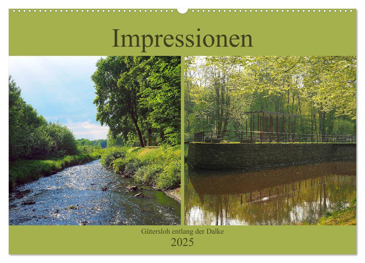 Cover: 9783435317097 | Impressionen - Gütersloh entlang der Dalke (Wandkalender 2025 DIN...