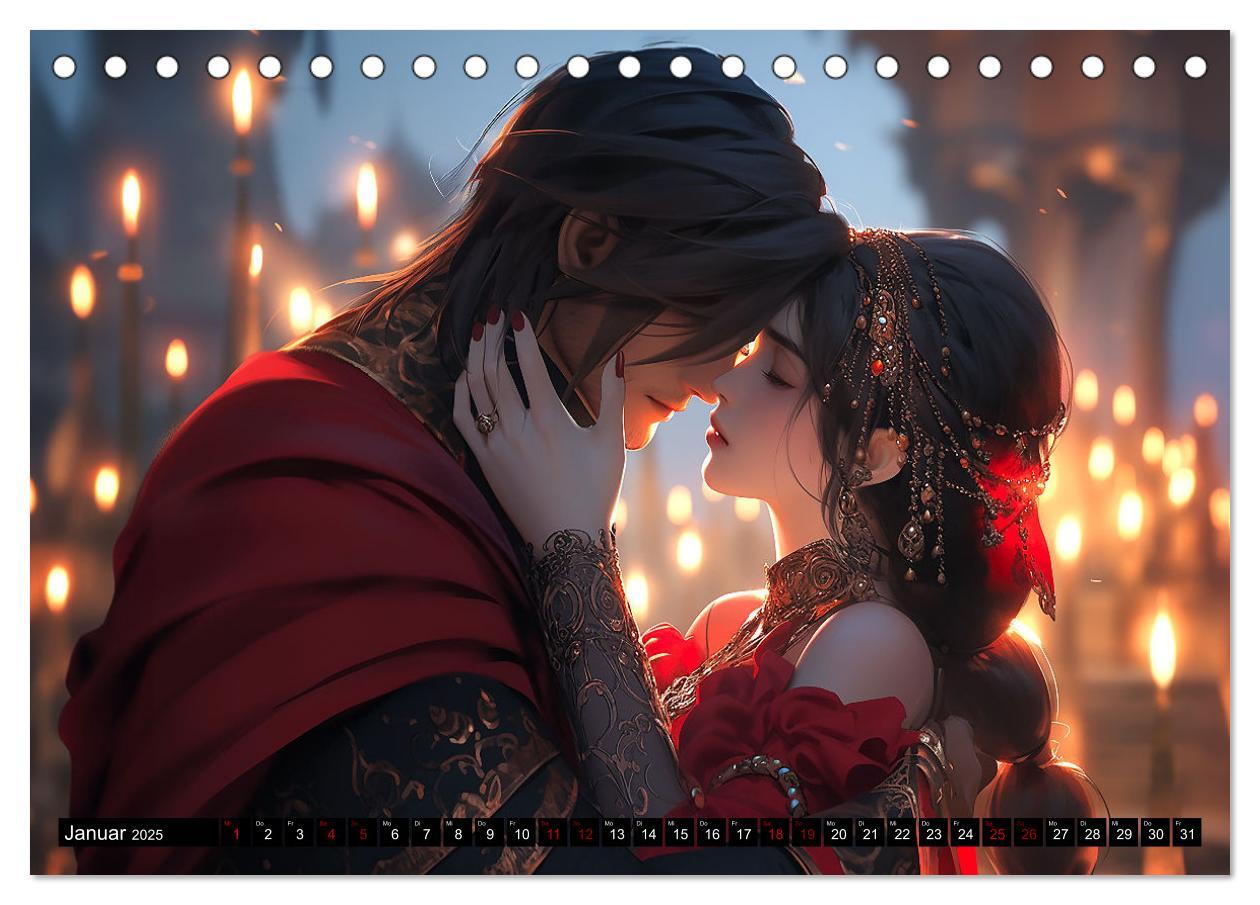 Bild: 9783383886676 | Fantasy in Love (Tischkalender 2025 DIN A5 quer), CALVENDO...