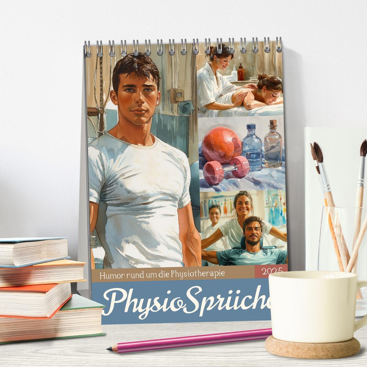 Bild: 9783457132258 | Physiosprüche (Tischkalender 2025 DIN A5 hoch), CALVENDO...