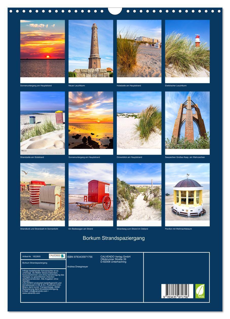 Bild: 9783435971756 | Borkum Strandspaziergang (Wandkalender 2025 DIN A3 hoch), CALVENDO...