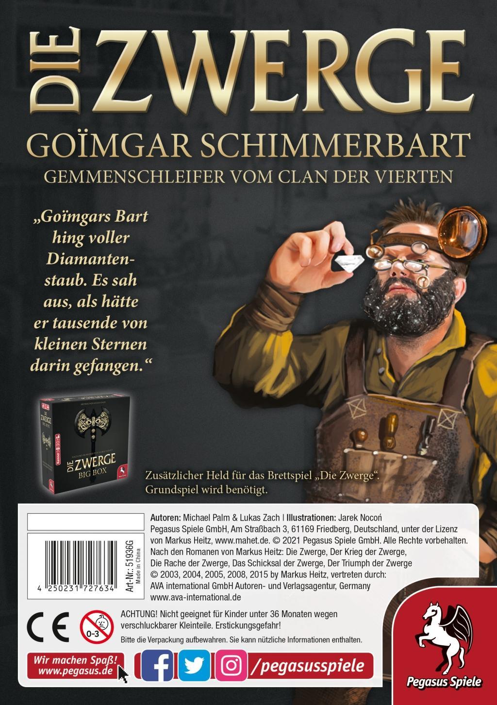 Cover: 4250231727634 | Die Zwerge Charakterpack: Goimgar | Spiel | 51936G | Deutsch | 2021