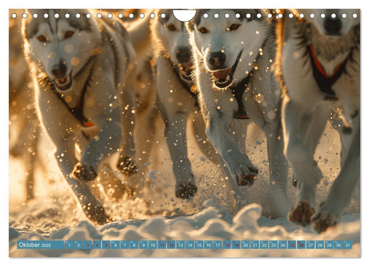 Bild: 9783383831232 | Schlittenhund Träume (Wandkalender 2025 DIN A4 quer), CALVENDO...