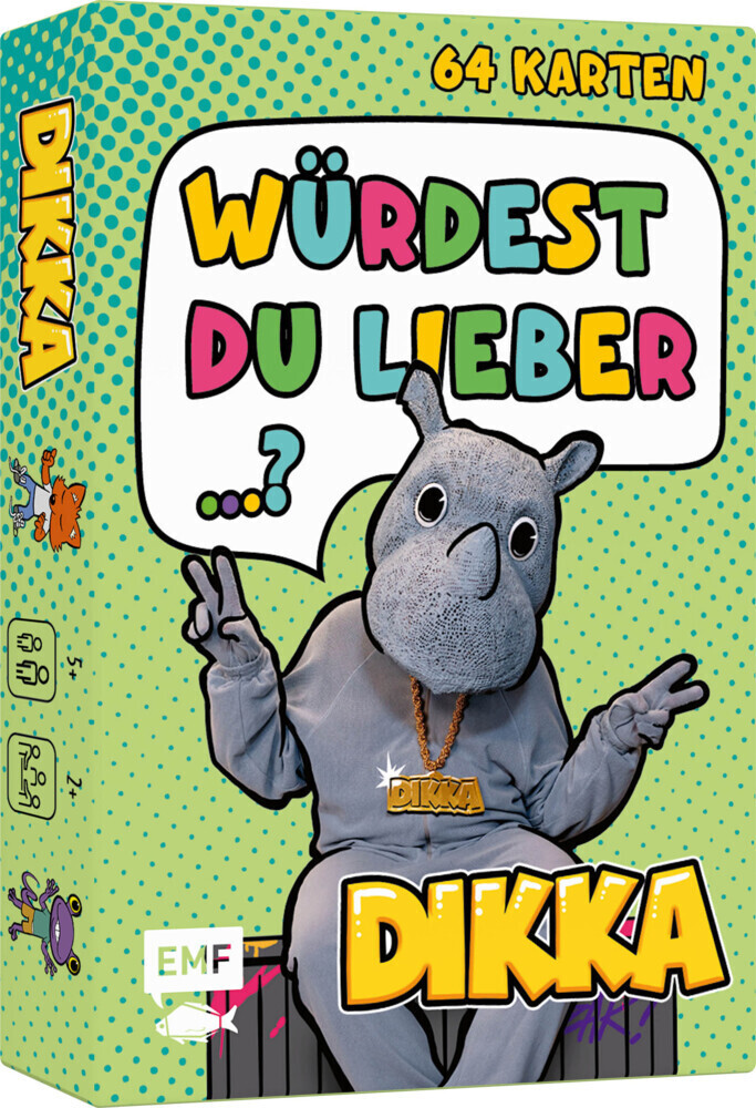 Cover: 4260478342538 | Kartenspiel: Würdest du lieber...? Nashornstarke Fragen für Kids...