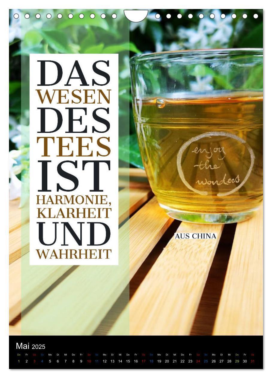 Bild: 9783435942664 | TEE Weisheiten und Zitate (Wandkalender 2025 DIN A4 hoch), CALVENDO...