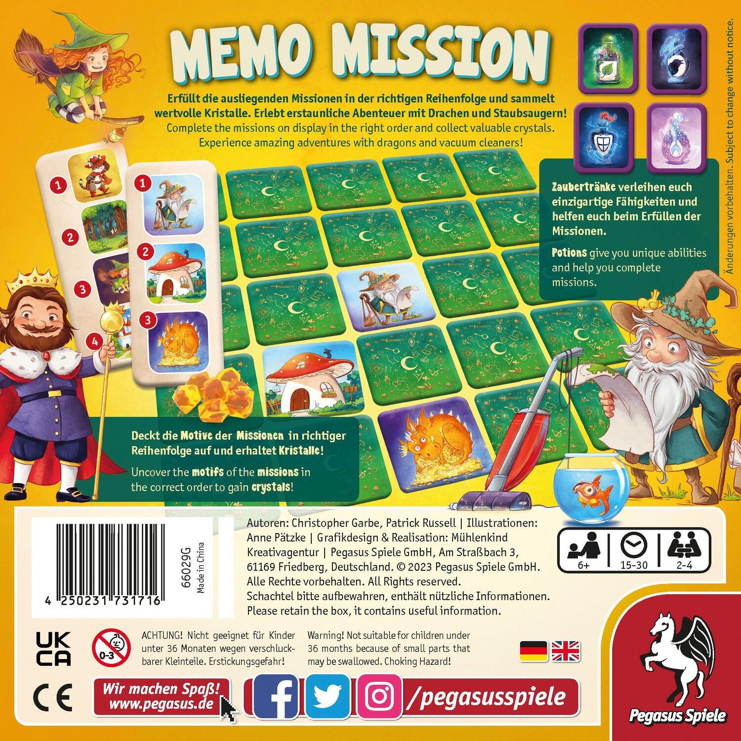 Bild: 4250231731716 | Memo Mission | Spiel | Deutsch | 2023 | Pegasus Spiele GmbH