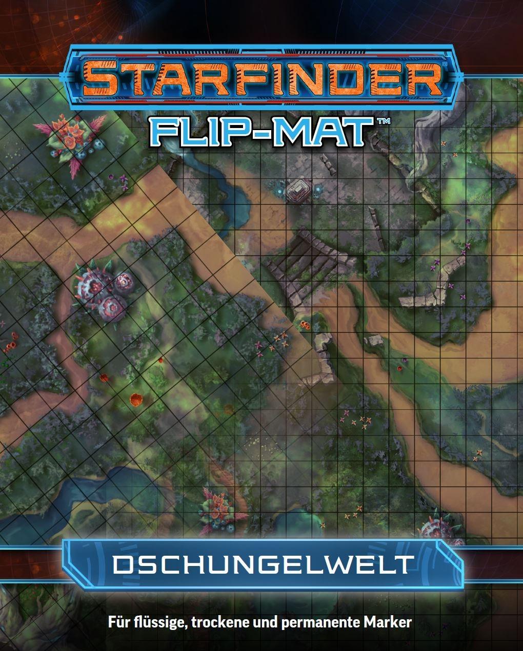 Cover: 4260630770254 | Starfinder Flip-Mat: Dschungelwelt | Jason Bulmahn | Spiel | 2 S.