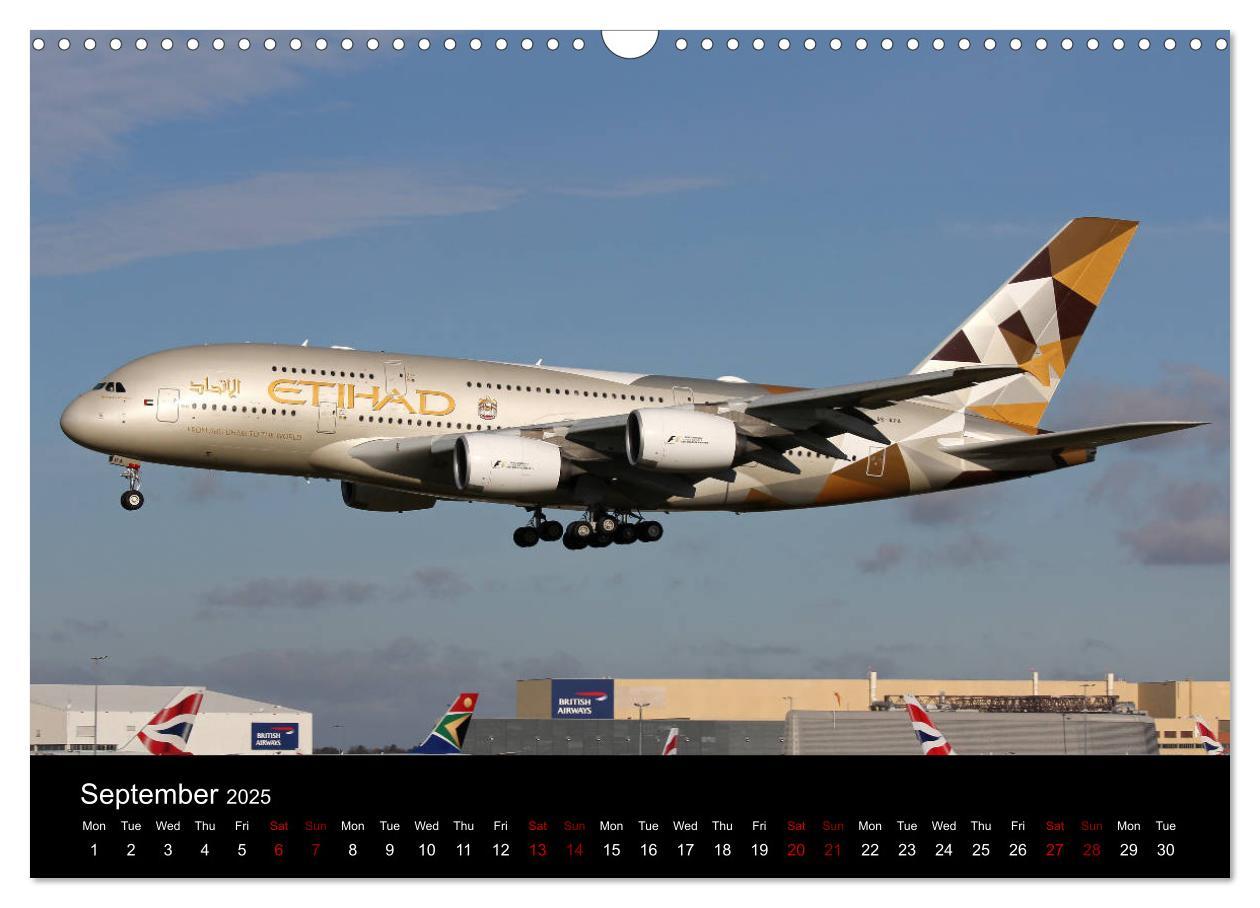 Bild: 9781325946358 | A380 SuperJumbo (Wall Calendar 2025 DIN A3 landscape), CALVENDO 12...