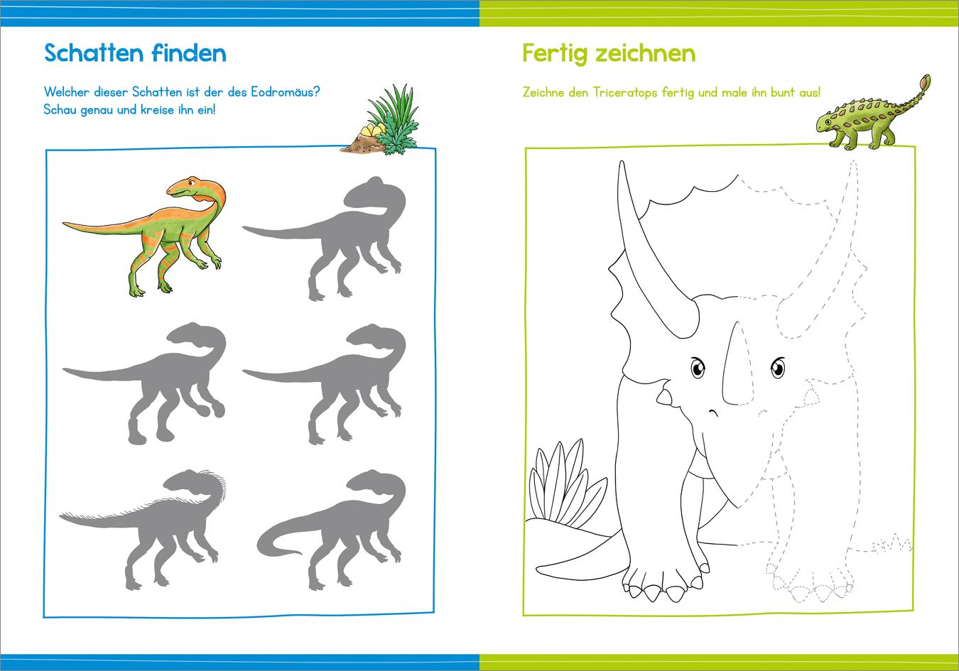 Bild: 9783788645908 | Malen und Rätseln für Kindergartenkinder. Dinosaurier | Schwendemann