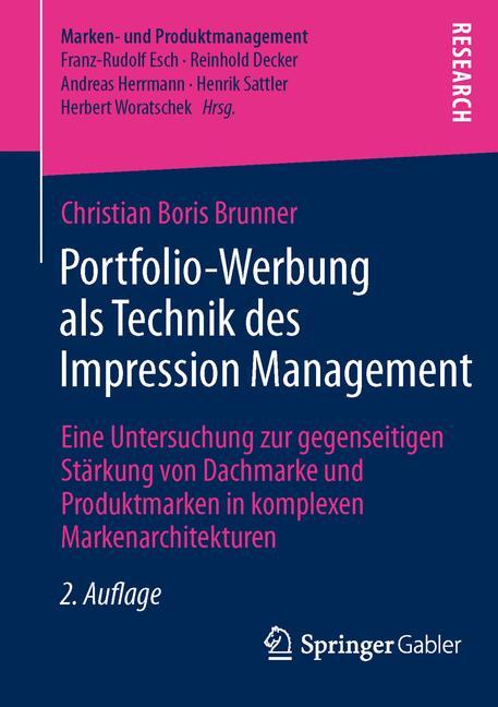 Cover: 9783834945723 | Portfolio-Werbung als Technik des Impression Management | Brunner