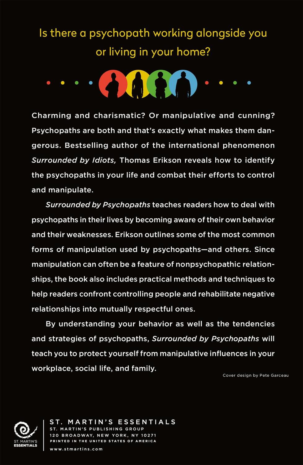 Rückseite: 9781250786036 | Surrounded by Psychopaths | Thomas Erikson | Taschenbuch | XII | 2020