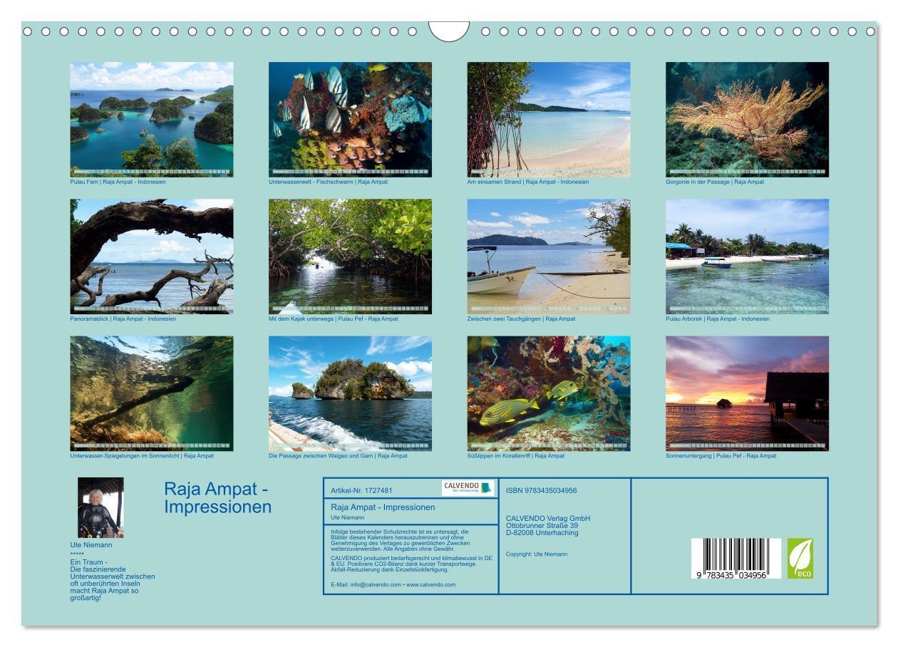 Bild: 9783435034956 | Raja Ampat - Impressionen (Wandkalender 2025 DIN A3 quer), CALVENDO...