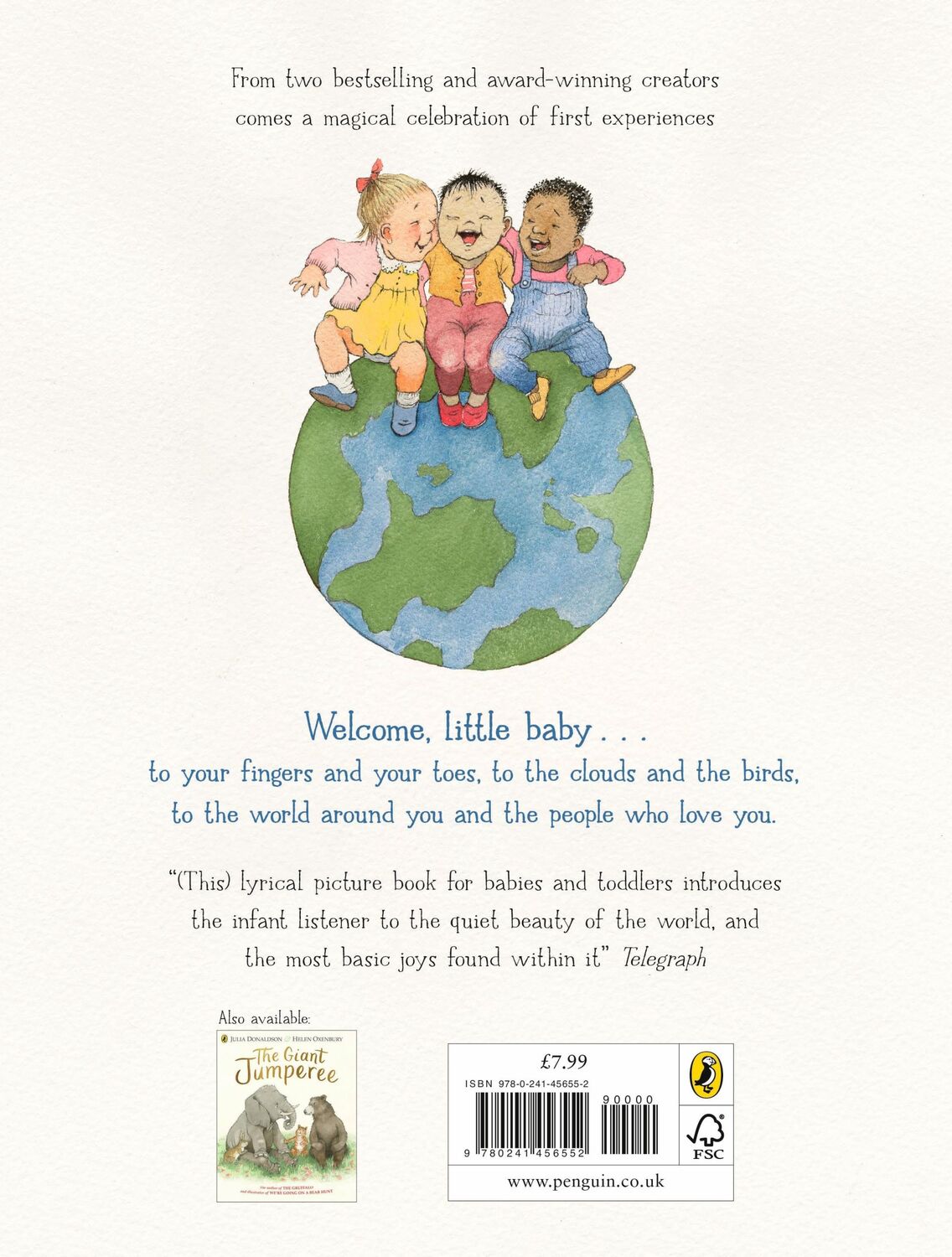 Rückseite: 9780241456552 | Welcome to the World | Julia Donaldson | Taschenbuch | 32 S. | 2023