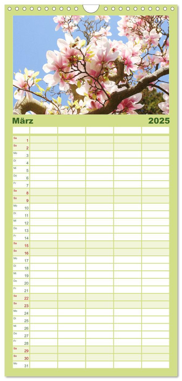 Bild: 9783457100653 | Familienplaner 2025 - Urlaub im Garten mit 5 Spalten (Wandkalender,...