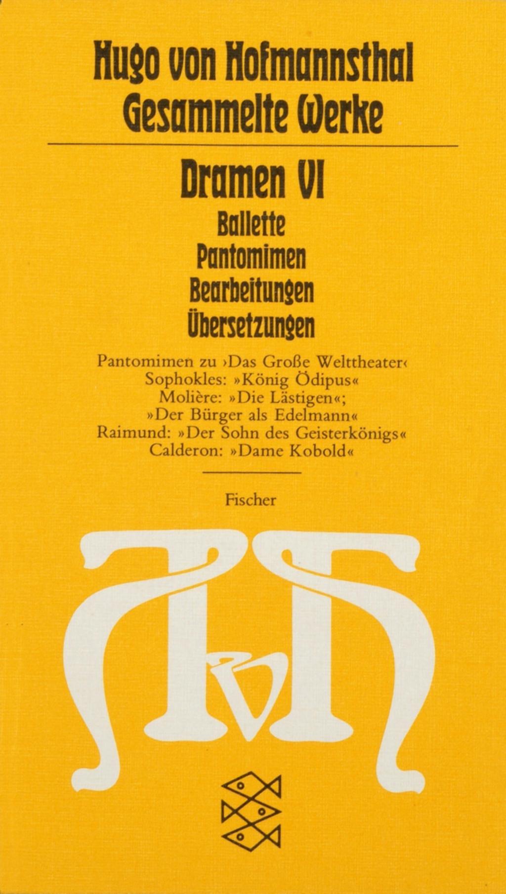 Cover: 9783596221646 | Dramen VI | Hugo von Hofmannsthal | Taschenbuch | 716 S. | Deutsch