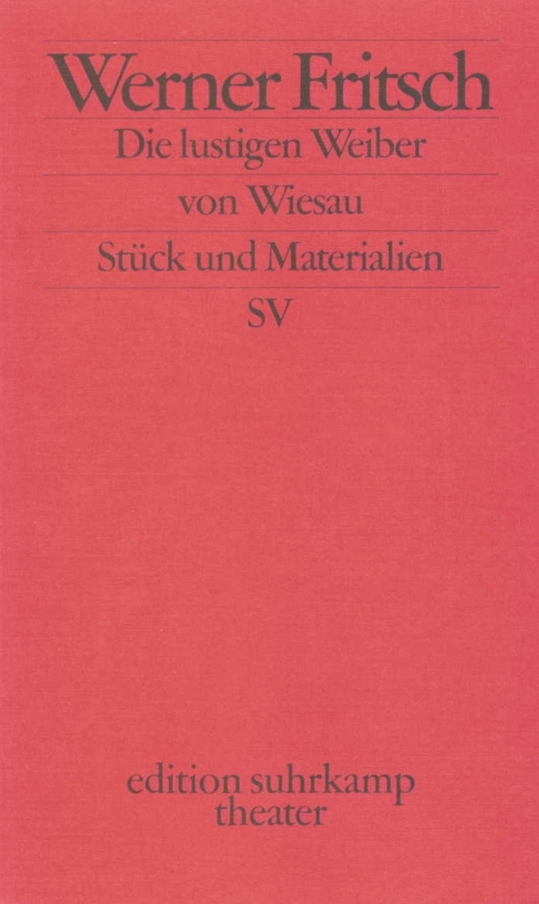 Cover: 9783518134009 | Die lustigen Weiber von Wiesau | Stück und Materialien. Lustspiel