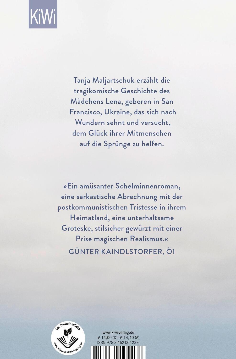 Rückseite: 9783462004236 | Biografie eines zufälligen Wunders | Tanja Maljartschuk | Taschenbuch