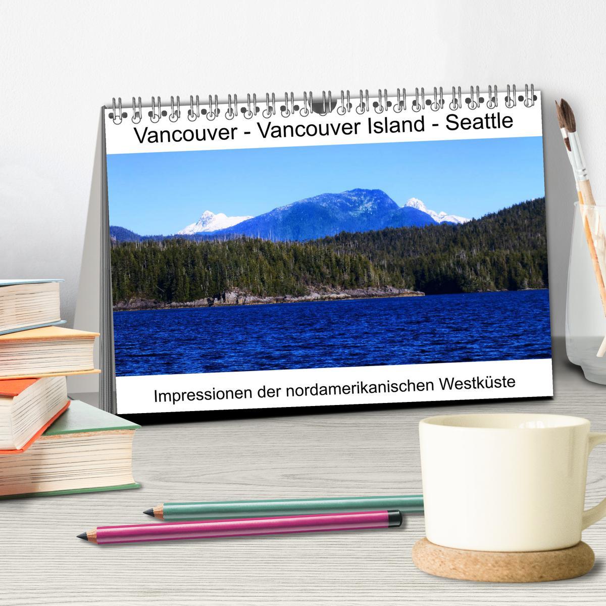 Bild: 9783435273348 | Vancouver - Vancouver Island - Seattle (Tischkalender 2025 DIN A5...