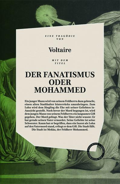 Cover: 9783946990024 | DER FANATISMUS ODER MOHAMMED | Voltaire | Buch | 175 S. | Deutsch